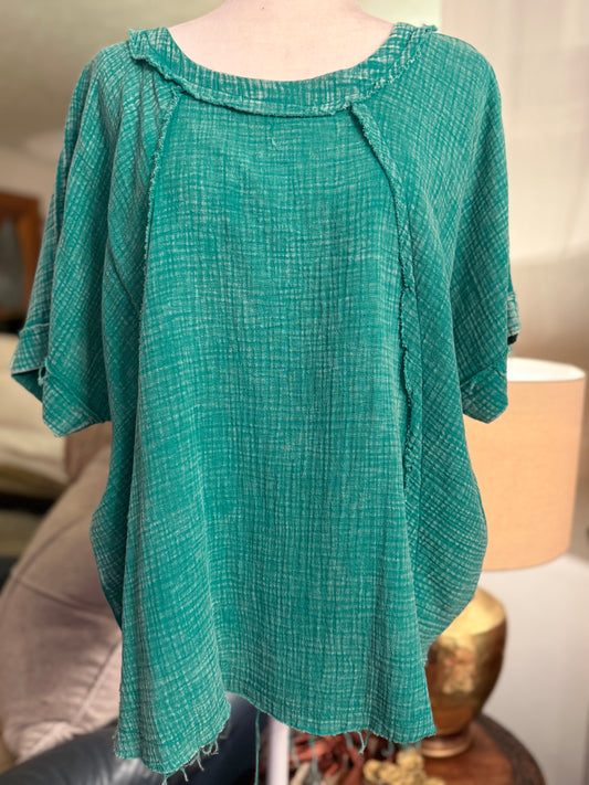 Washed Green Shirt