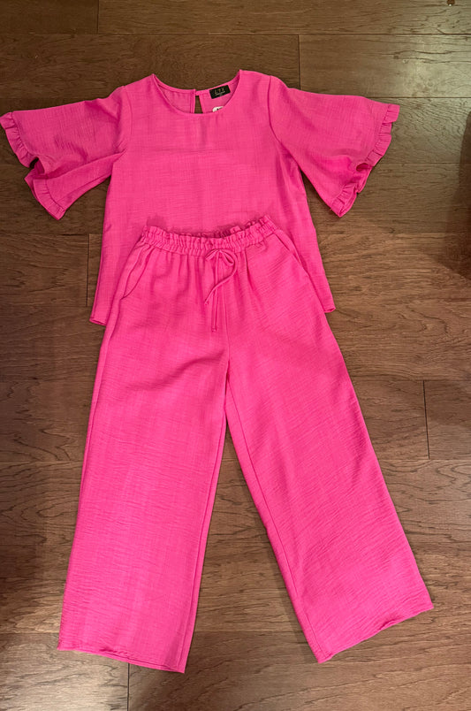 Linen Set Pink