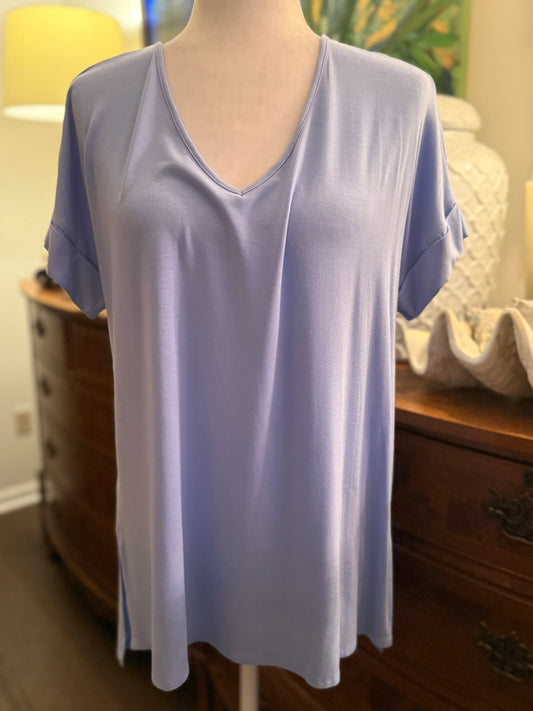 Rolled Sleeve Tee Blue