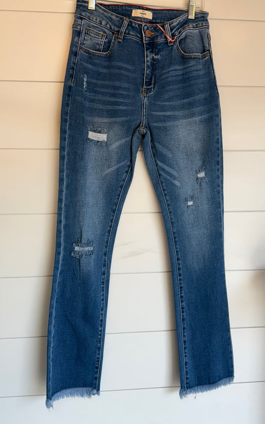 Washed Denim Skinny Jeans